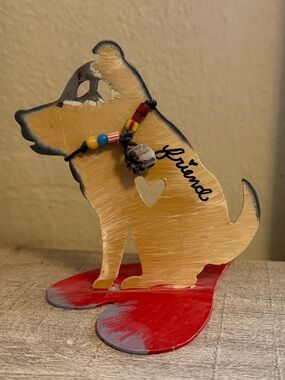 Jes MaHarry & Patrick Henderson Dog Sculpture Sundance Art Figure Signed 2003